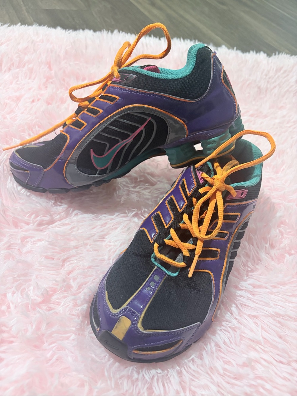 Nike Women's Purple & Orange Athletic Sneakers